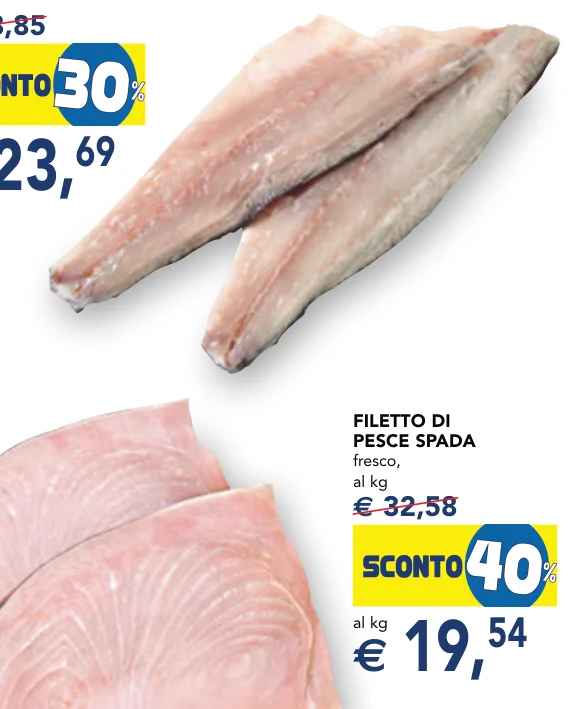 FILETTO DI PESCE SPADA fresco, al kg