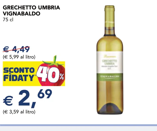 GRECHETTO UMBRIA VIGNABALDO 75 cl