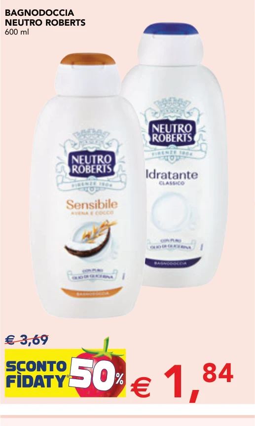 BAGNODOCCIA NEUTRO ROBERTS 600 ml