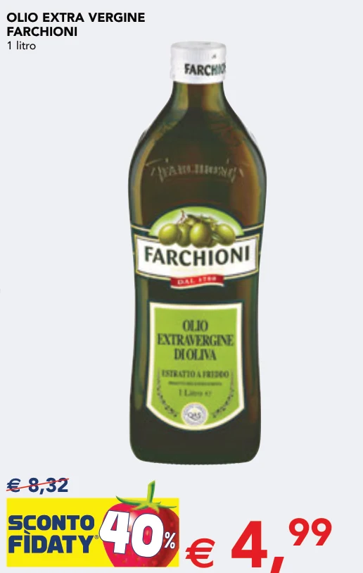 OLIO EXTRA VERGINE FARCHIONI 1 litro