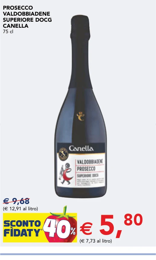 PROSECCO VALDOBBIADENE SUPERIORE DOCG CANELLA 75 cl