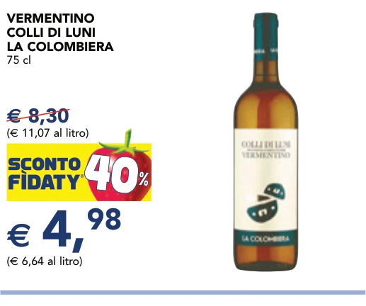 VERMENTINO COLLI DI LUNI LA COLOMBIERA 75 cl