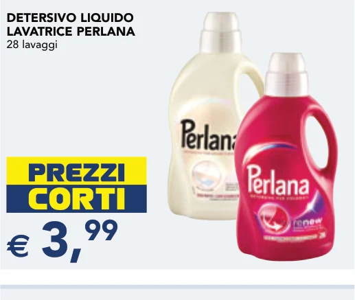 DETERSIVO LIQUIDO LAVATRICE PERLANA 28 lavaggi