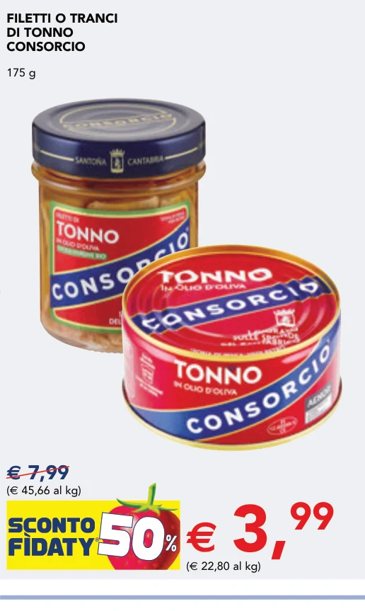 FILETTI O TRANCI DI TONNO CONSORCIO