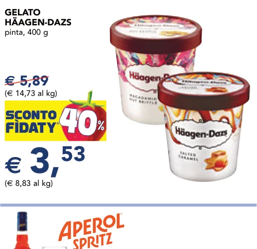 GELATO HÄAGEN-DAZS pinta, 400 g