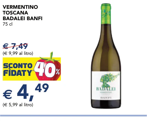 VERMENTINO TOSCANA BADALEI BANFI 75 cl