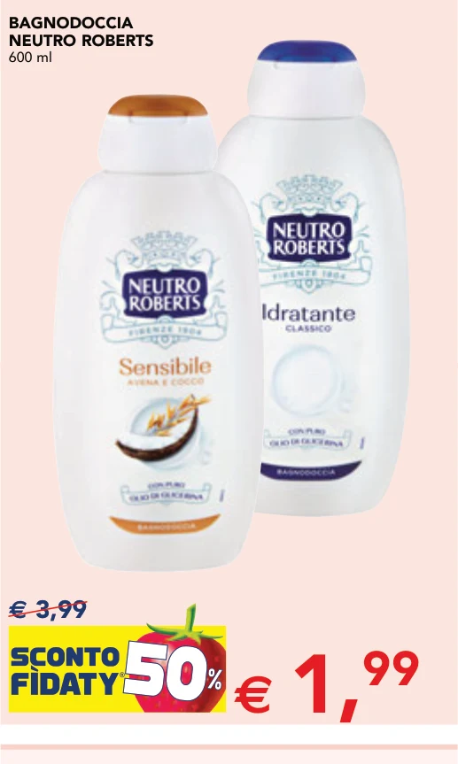 BAGNODOCCIA NEUTRO ROBERTS 600 ml