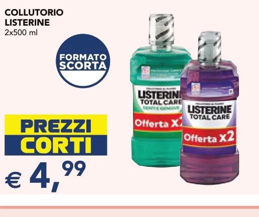 COLLUTORIO LISTERINE 2x500 ml