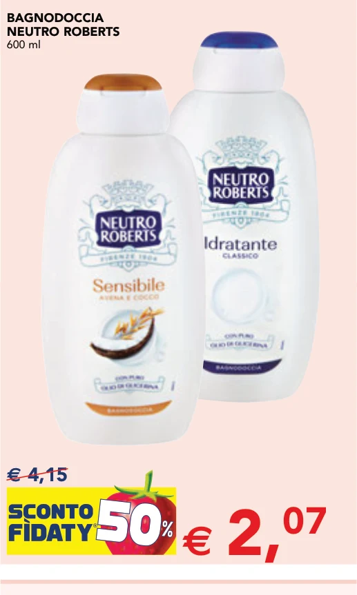 BAGNODOCCIA NEUTRO ROBERTS 600 ml