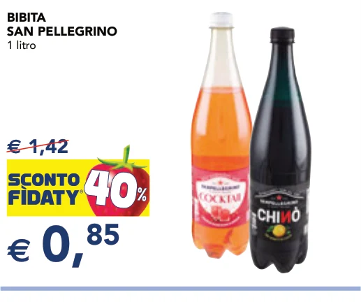 BIBITA SAN PELLEGRINO 1 litro