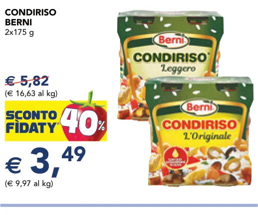 CONDIRISO BERNI 2x175 g