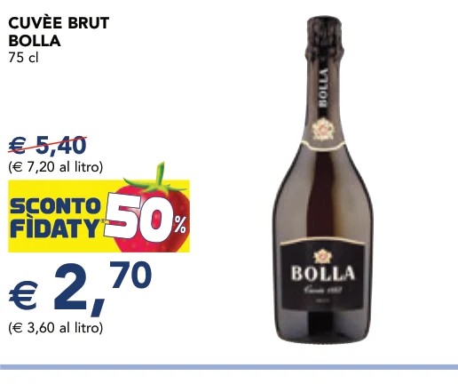 CUVÈE BRUT BOLLA 75 cl
