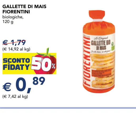 GALLETTE DI MAIS FIORENTINI biologiche, 120 g