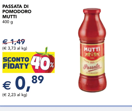 PASSATA DI POMODORO MUTTI 400 g