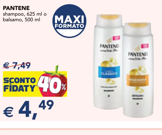 PANTENE shampoo, 625 ml o balsamo, 500 ml