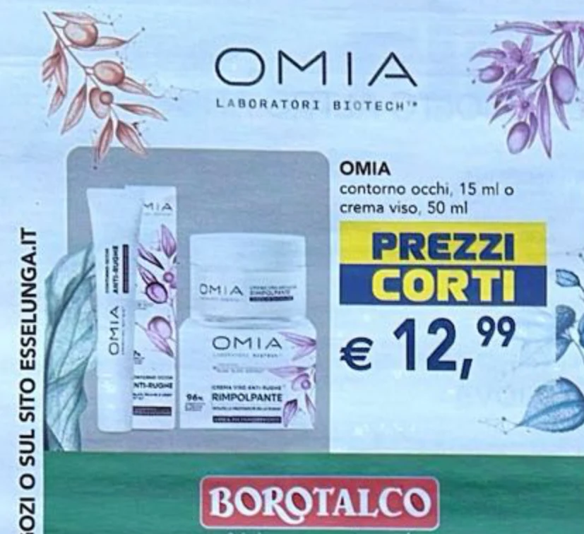 Contorno occhi o crema viso Omia