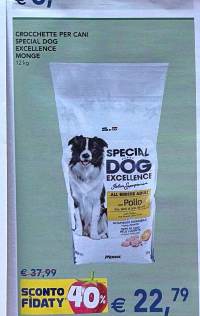 Crocchette per cani Special Dog Excellence Monge