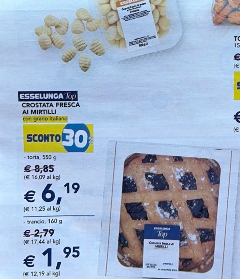 Crostata fresca ai mirtilli Top - Esselunga