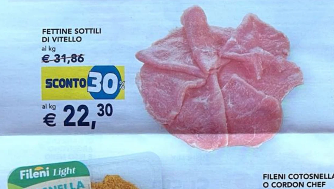 Fettine sottili di vitello