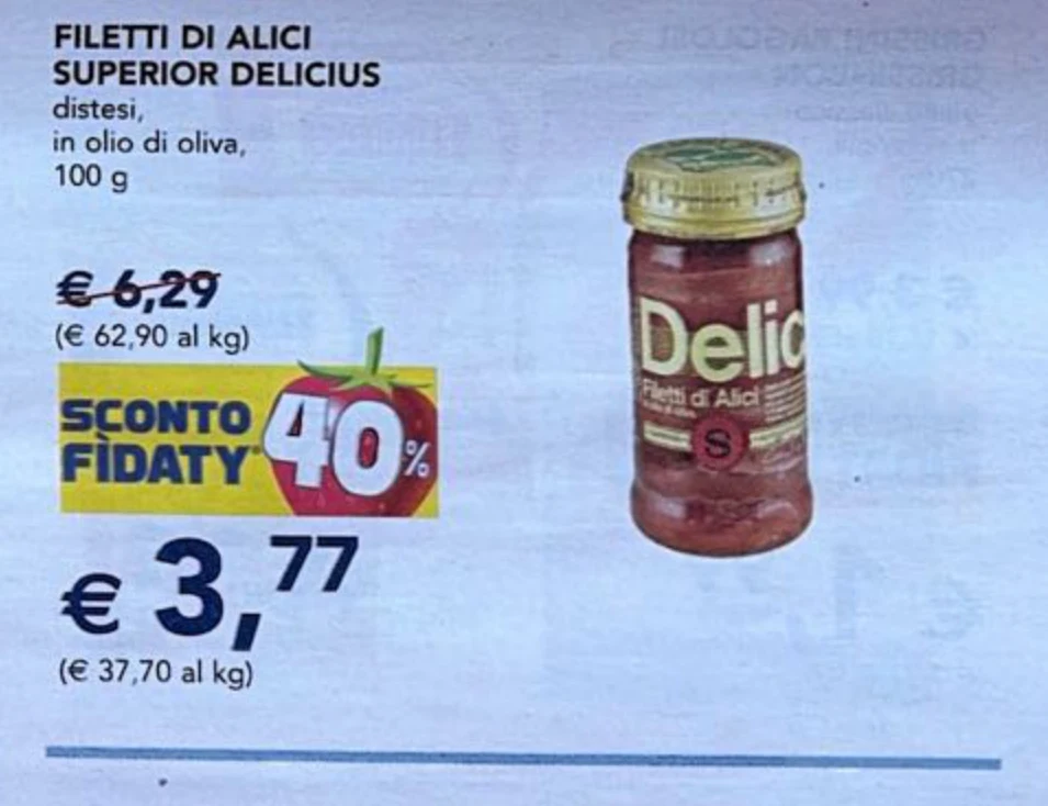 Filetti Di Alici Superior Delicius