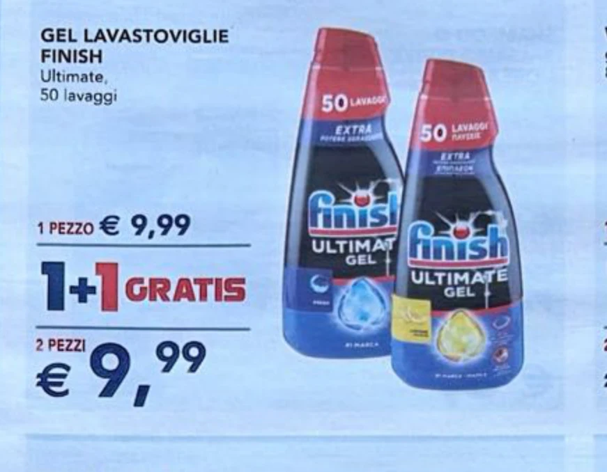 Gel lavastoviglie Finish