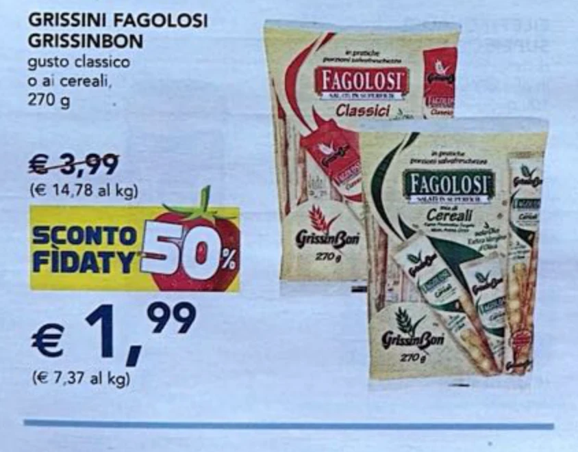 Grissini Fagolosi Grissinbon