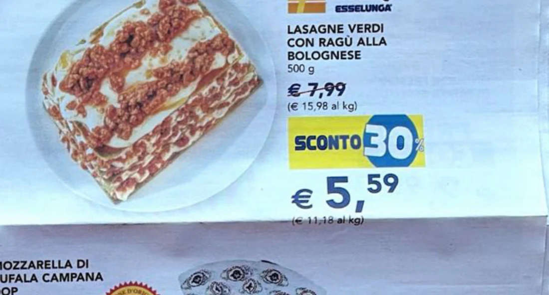 Lasagne verdi con ragù alla bolognese Esselunga