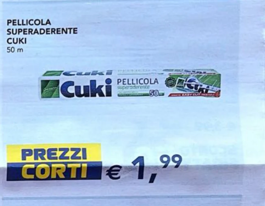 Pellicola superaderente Cuki