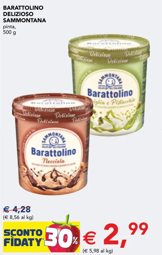 BARATTOLINO DELIZIOSO SAMMONTANA pinta, 500 g