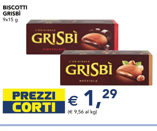 BISCOTTI GRISBÌ 9x15 g - Scotti