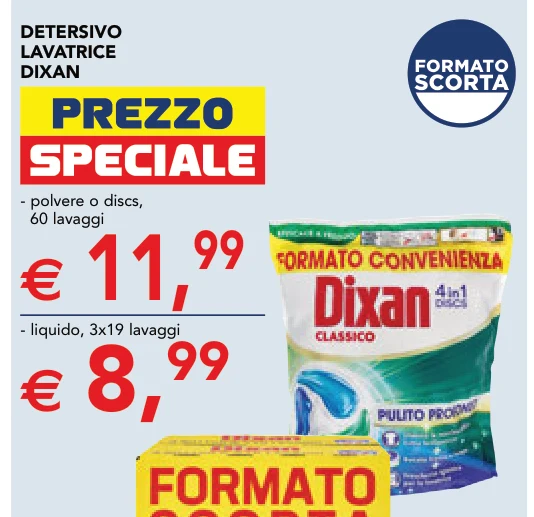 DETERSIVO LAVATRICE DIXAN