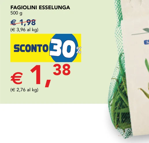 FAGIOLINI 500 g - Esselunga