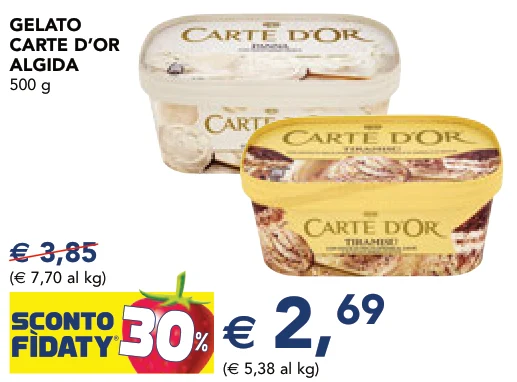 GELATO CARTE D’OR ALGIDA 500 g