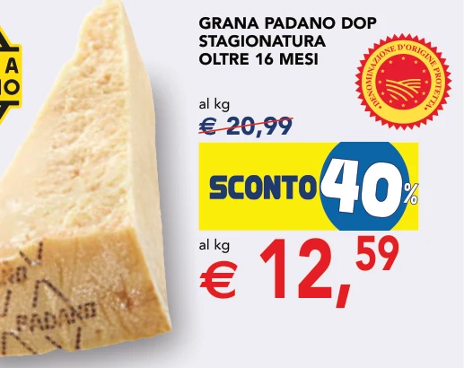GRANA PADANO DOP STAGIONATURA OLTRE 16 MESI - Rana