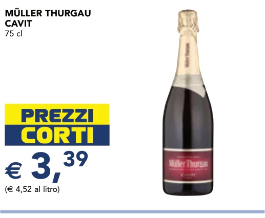 MÜLLER THURGAU CAVIT 75 cl - Muller