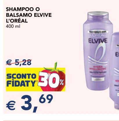 SHAMPOO O BALSAMO ELVIVE L’ORÉAL 400 ml