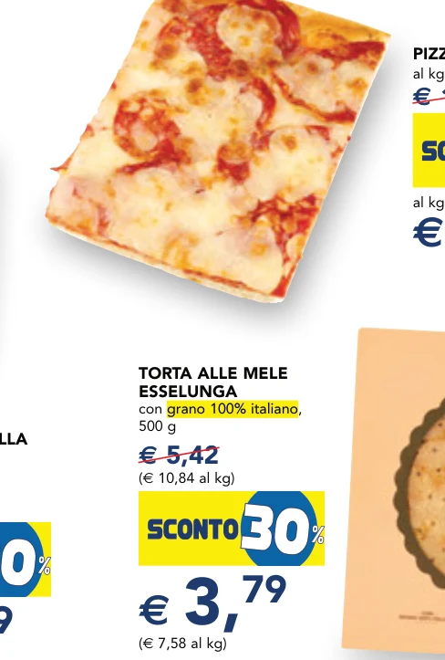TORTA ALLE MELE con grano 100% italiano, 500 g - Esselunga