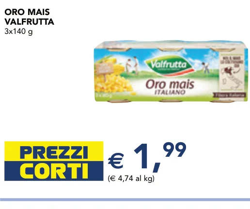 ORO MAIS VALFRUTTA 3x140 g