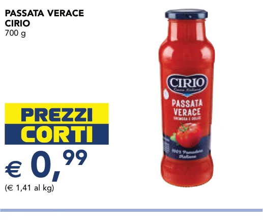 PASSATA VERACE CIRIO 700 g