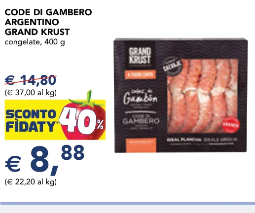 CODE DI GAMBERO ARGENTINO GRAND KRUST congelate, 400 g