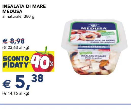 INSALATA DI MARE MEDUSA al naturale, 380 g