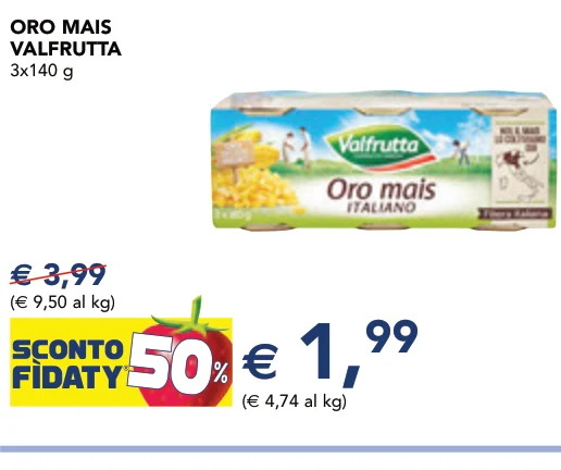 ORO MAIS VALFRUTTA 3x140 g