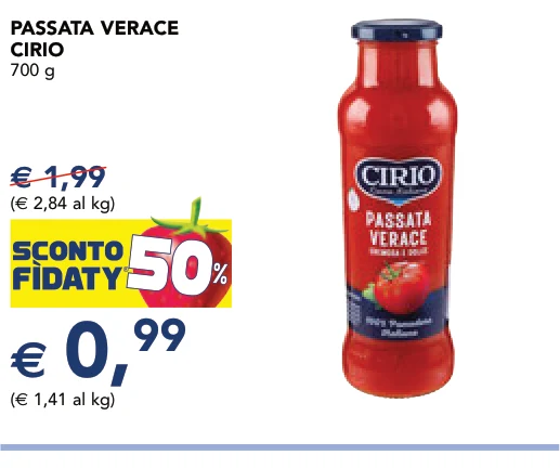 PASSATA VERACE CIRIO 700 g