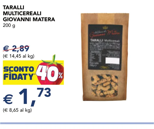 TARALLI MULTICEREALI GIOVANNI MATERA 200 g