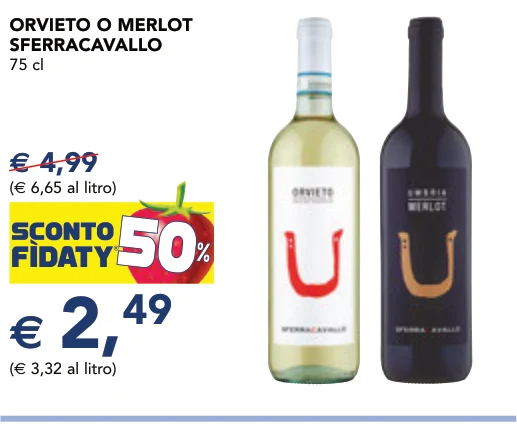 ORVIETO O MERLOT SFERRACAVALLO 75 cl