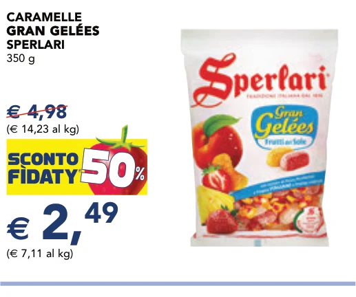 CARAMELLE GRAN GELÉES GRAN GELÉES SPERLARI 350 g