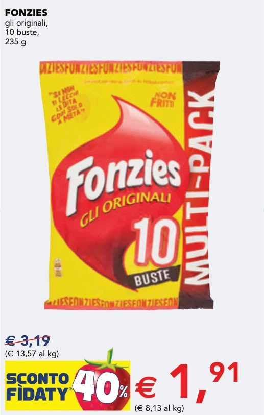 FONZIES FONZIES gli originali, 10 buste, 235 g