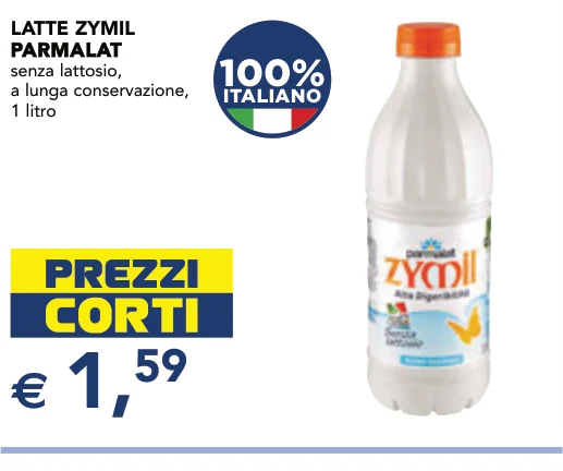 LATTE ZYMIL PARMALAT senza lattosio, a lunga conservazione, 1 litro - Parmalat