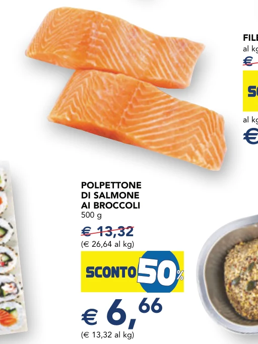 POLPETTONE DI SALMONE AI BROCCOLI 500 g