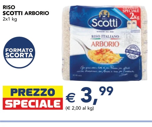 RISO SCOTTI ARBORIO 2x1 kg - Scotti